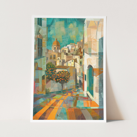 Stampa Talia - Vicolo - Illustrazione 21 x 29,7