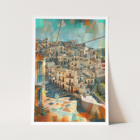 Stampa Talia - Cento Scale - Illustrazione 21 x 29,7