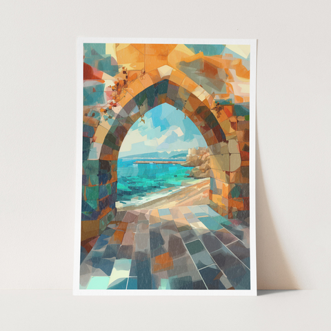 Stampa Talia - Affacci - Illustrazione 21 x 29,7
