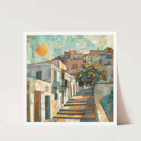 Stampa Talia - Acciana - Illustrazione 21 x 21