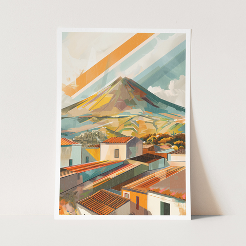 Stampa Talia - Pendici - Illustrazione 21 x 29,7