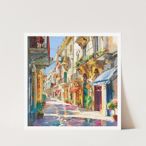 Stampa Talia - Ὀρτυγία - Illustrazione 21 x 21