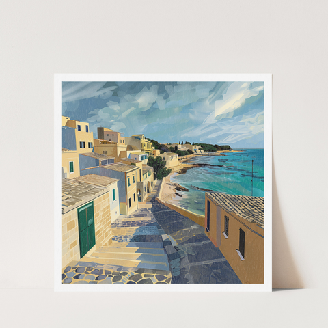 Stampa Talia - Moletto - Illustrazione 21 x 21