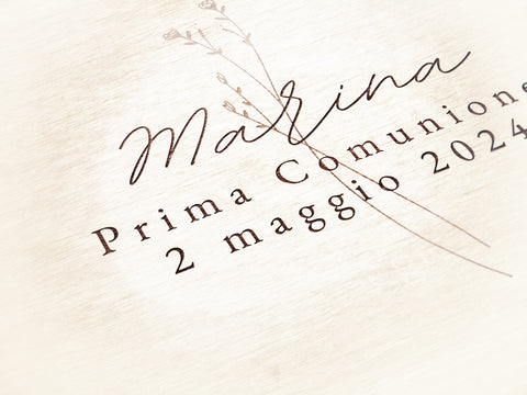 Calamite personalizzate in legno - Segnaposto o Bomboniere per Cerimonie