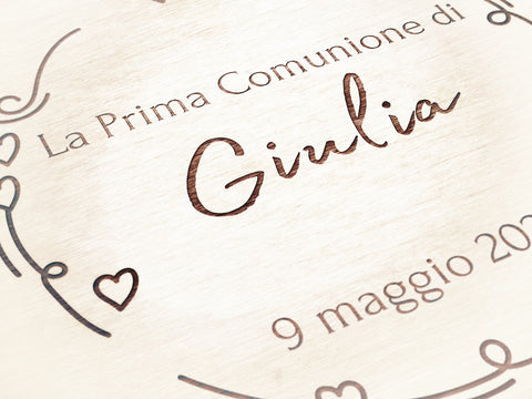 Calamite personalizzate in legno - Segnaposto o Bomboniere per Cerimonie