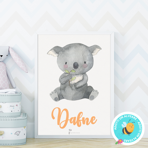 Poster Nome - Koala