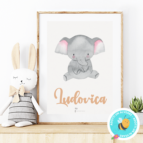 Poster Nome - Elefante