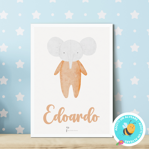 Poster Nome - Elefante