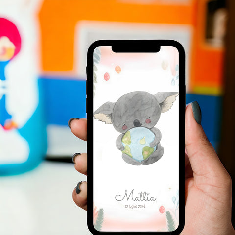 Invito digitale personalizzato per Battesimo, Compleanno