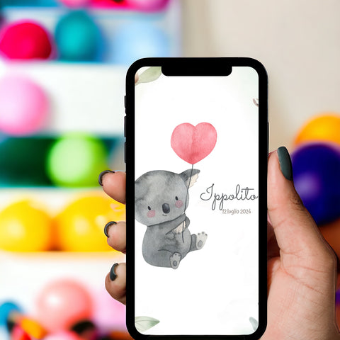 Invito digitale personalizzato per Battesimo, Compleanno