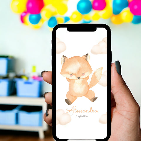 Invito digitale personalizzato per Battesimo, Compleanno