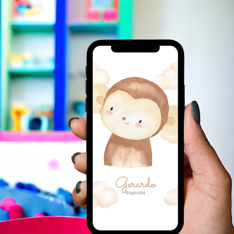 Invito digitale personalizzato per Battesimo, Compleanno