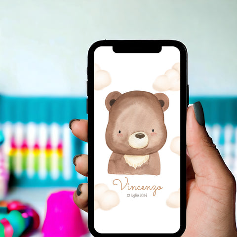 Invito digitale personalizzato per Battesimo, Compleanno