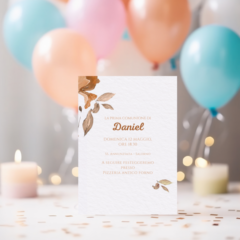 Invito personalizzato per Prima Comunione, Cresima, Laurea
