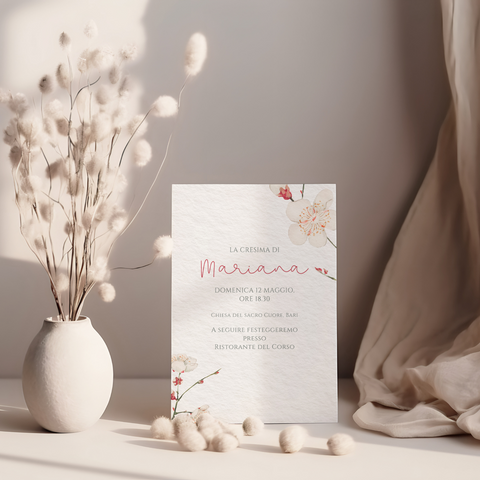 Invito personalizzato per Prima Comunione, Cresima, Laurea