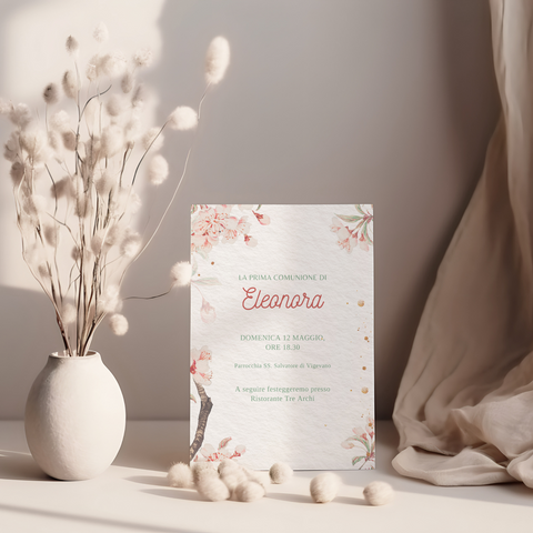 Invito personalizzato per Prima Comunione, Cresima, Laurea
