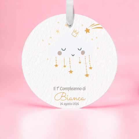 Tag personalizzato per Bomboniere Battesimo o Compleanno