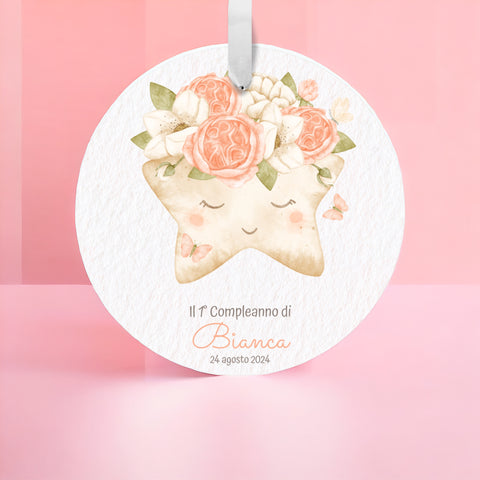 Tag personalizzato per Bomboniere Battesimo o Compleanno