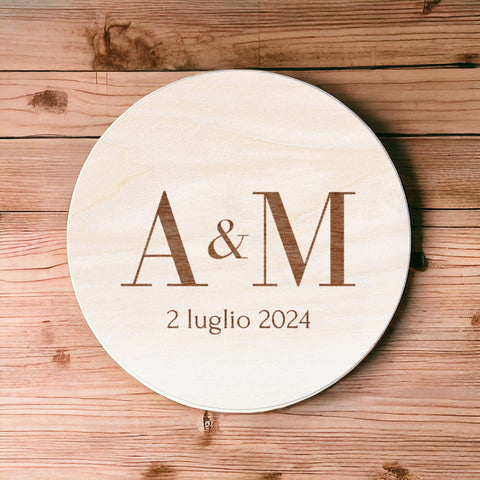 Calamite personalizzate in legno - Segnaposto o Bomboniere per Cerimonie