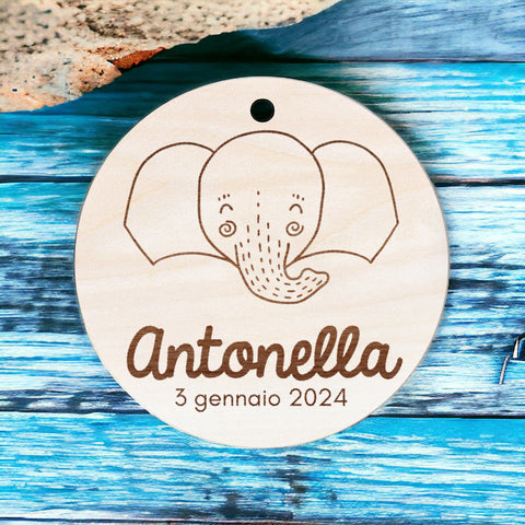 Tag personalizzati in legno per Bomboniere