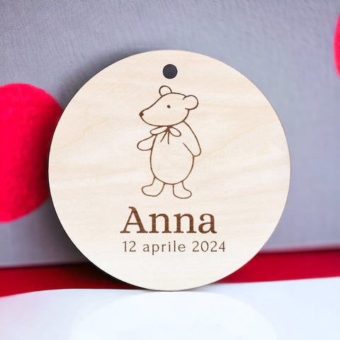 Tag personalizzati in legno per Bomboniere