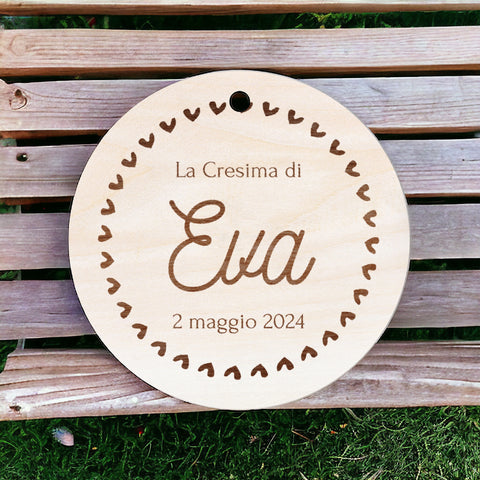 Tag personalizzati in legno per Bomboniere