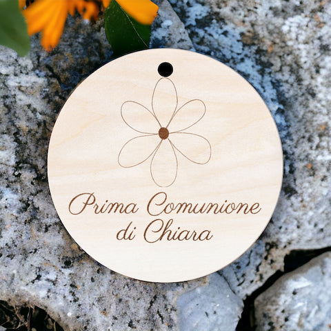 Tag personalizzati in legno per Bomboniere