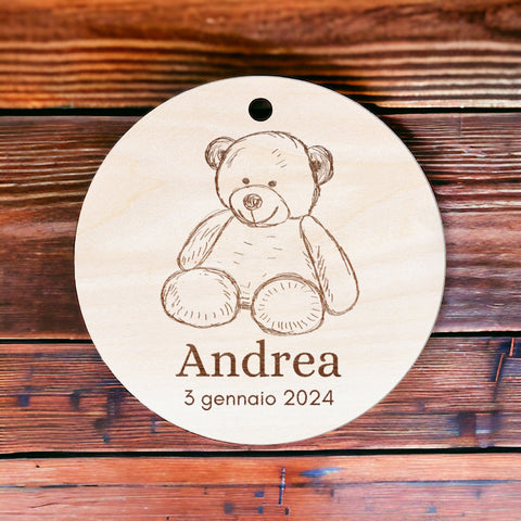 Tag personalizzati in legno per Bomboniere